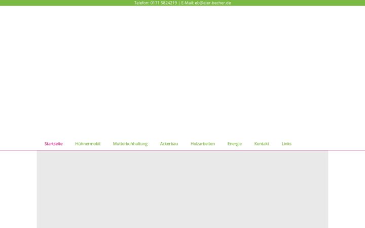 Screenshot of hof-becher.de