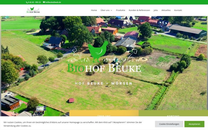 Screenshot of hof-beuke.de