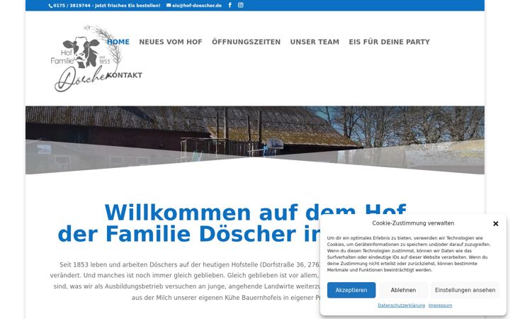 Screenshot of hof-doescher.de