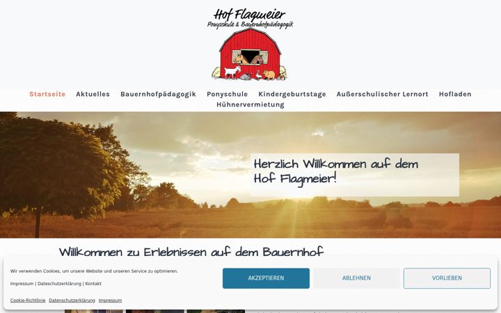 Screenshot of hof-flagmeier.de