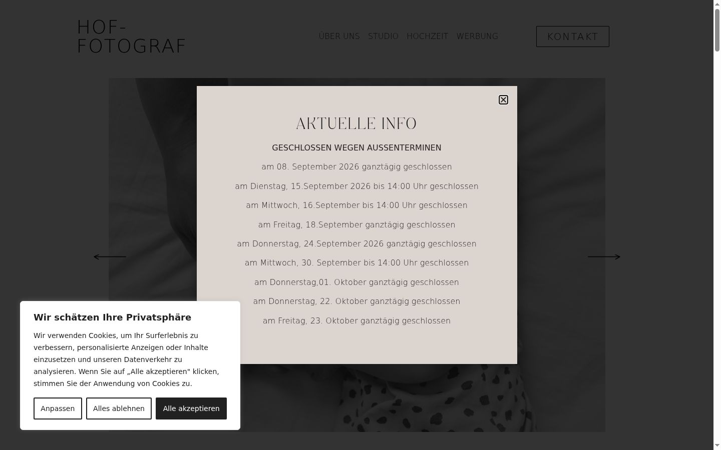 Screenshot tal-banner tal-kunsens muri qabel kwalunkwe interazzjoni