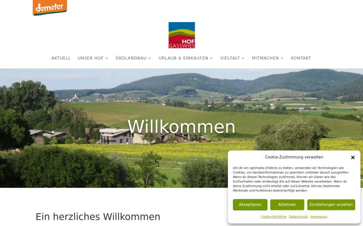 Screenshot of hof-gasswies.de