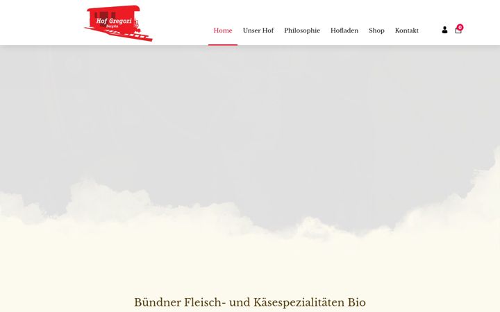 Screenshot of hof-gregori.ch