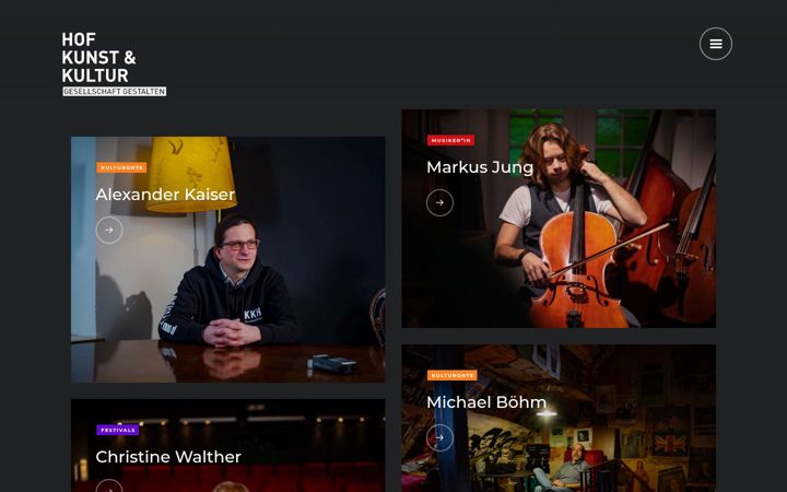 Screenshot of hof-kunst-kultur.de