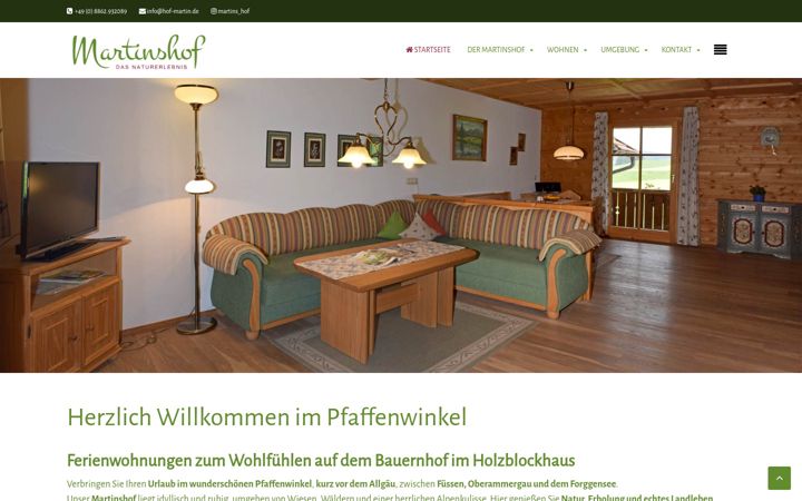 Screenshot of hof-martin.de