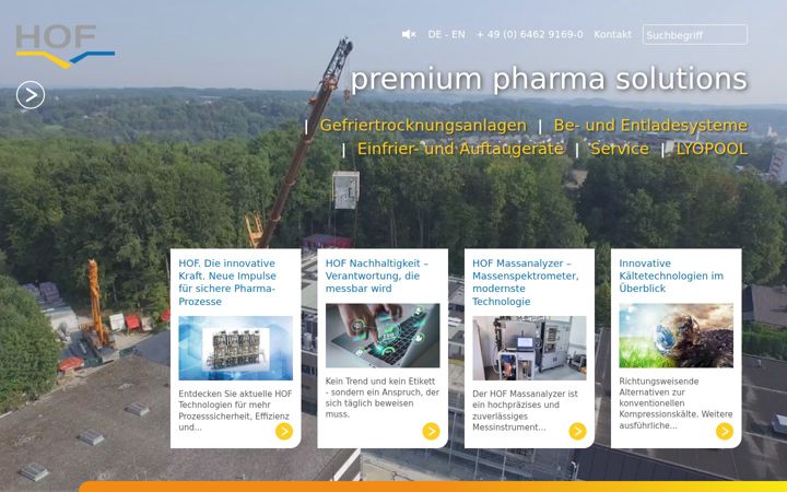 Screenshot of hof-pruefsysteme.de