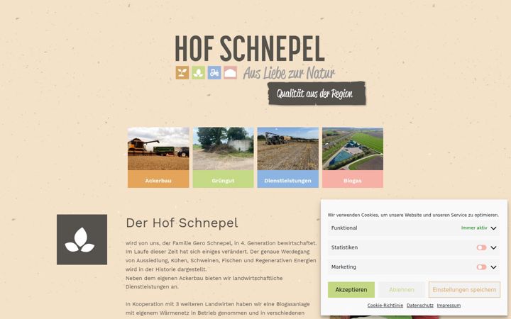Screenshot of hof-schnepel.de