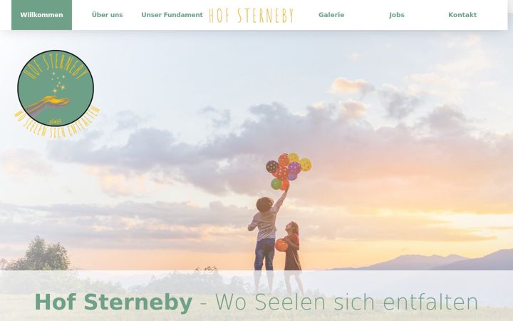 Screenshot of hof-sterneby.de