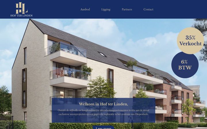 Screenshot of hof-ter-linden.be