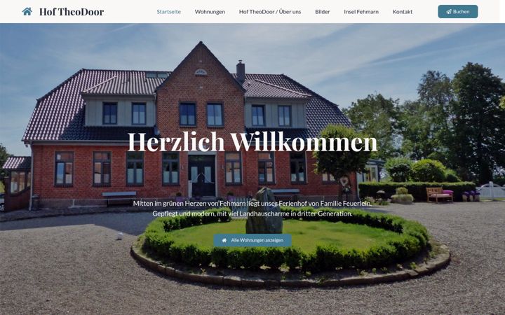 Screenshot of hof-theodoor.de