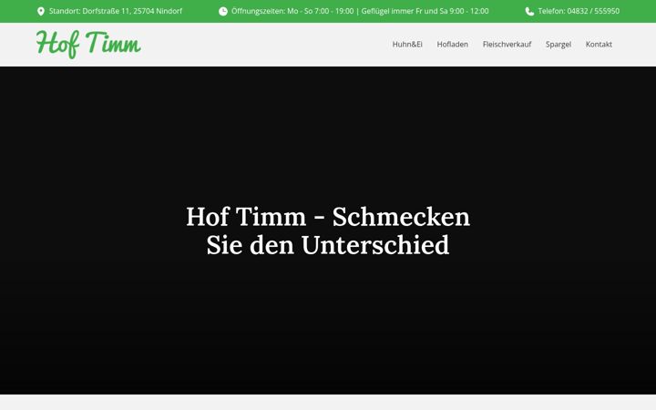 Screenshot of hof-timm.de