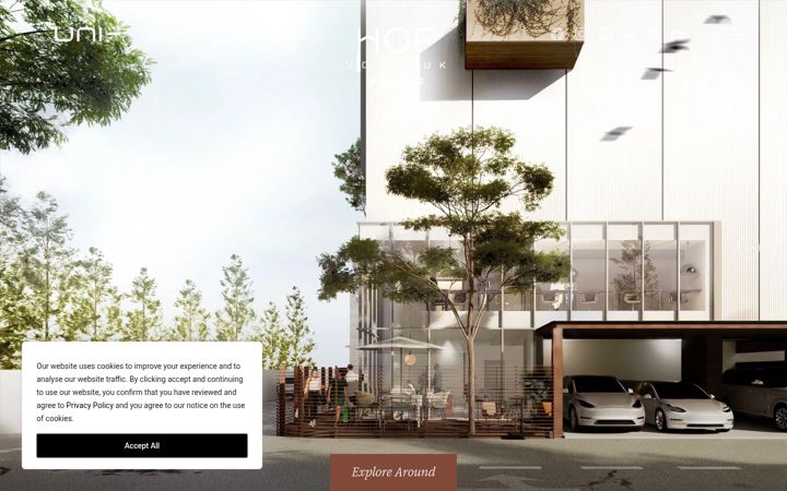 Screenshot of hof-uniliving.com