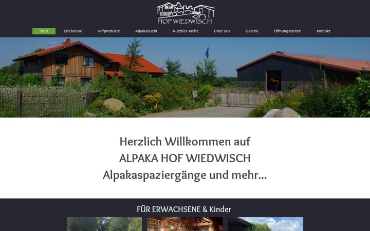 Screenshot of hof-wiedwisch.de