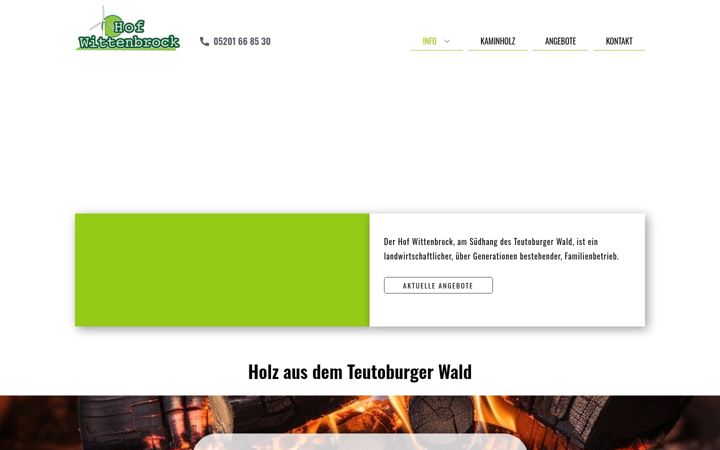 Screenshot of hof-wittenbrock.de