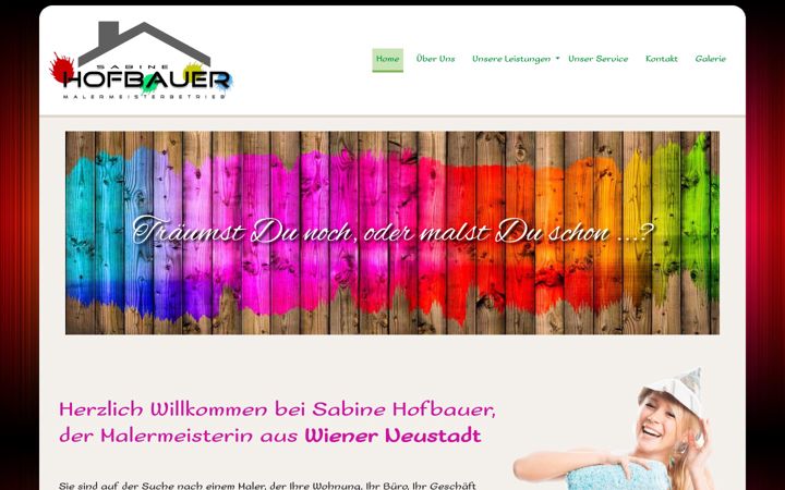 Screenshot of hofbauer-malerei.com