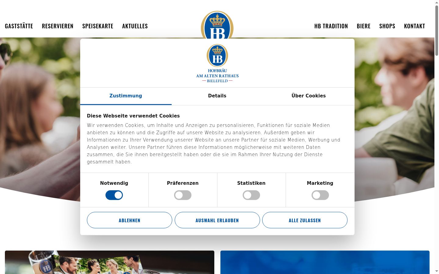 Sutikimo reklamjuostės, rodytos prieš bet kokią sąveiką, ekrano kopija