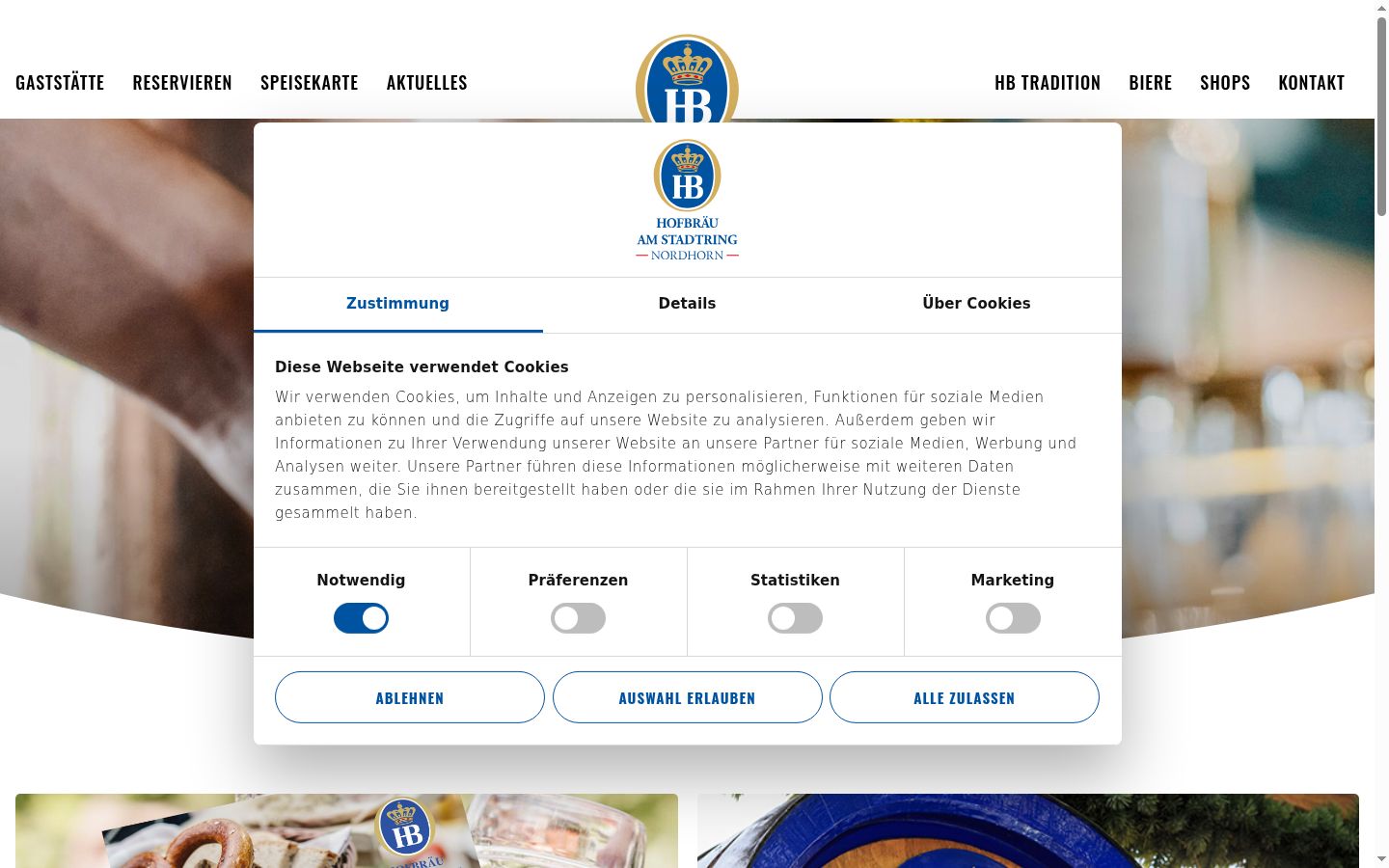 Captură de ecran a bannerului de consimțământ afișat înainte de orice interacțiune