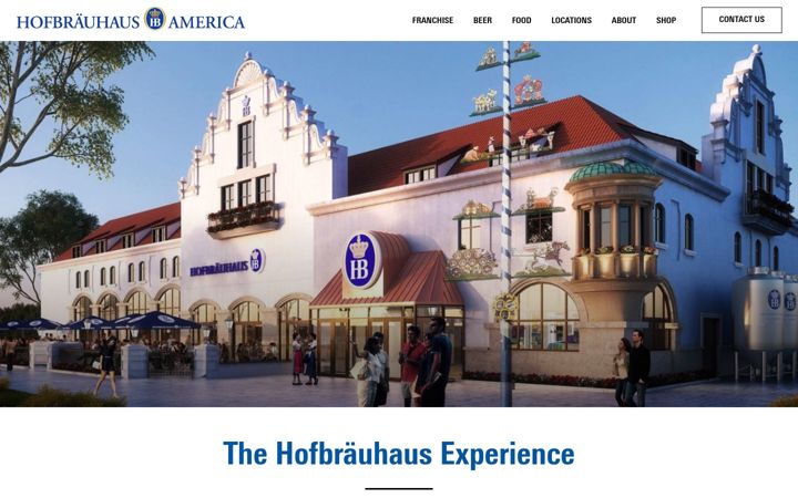 Screenshot of hofbrauhaus.us