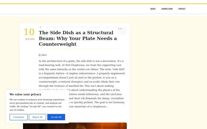 Screenshot of hofchophouse.com
