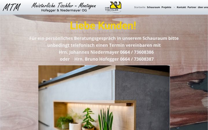 Screenshot of hofegger-niedermayer.at