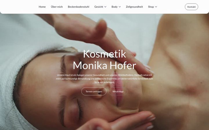 Screenshot of hofer-kosmetik.at