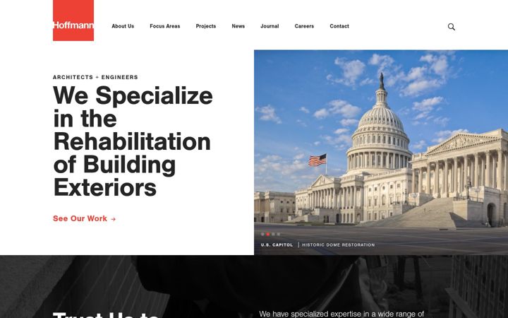 Screenshot of hoffarch.com