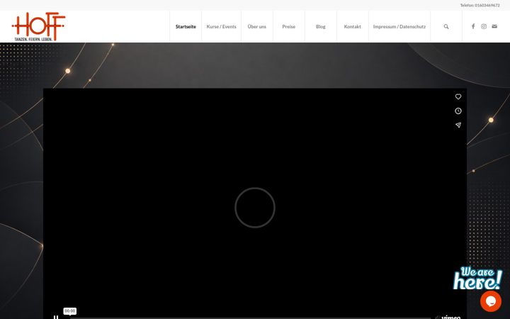 Screenshot of hoffdietanzschule.de