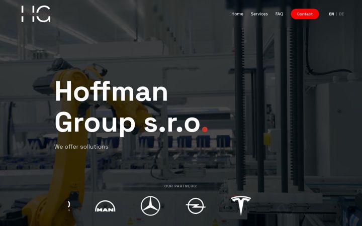 Screenshot of hoffmangroup.cz