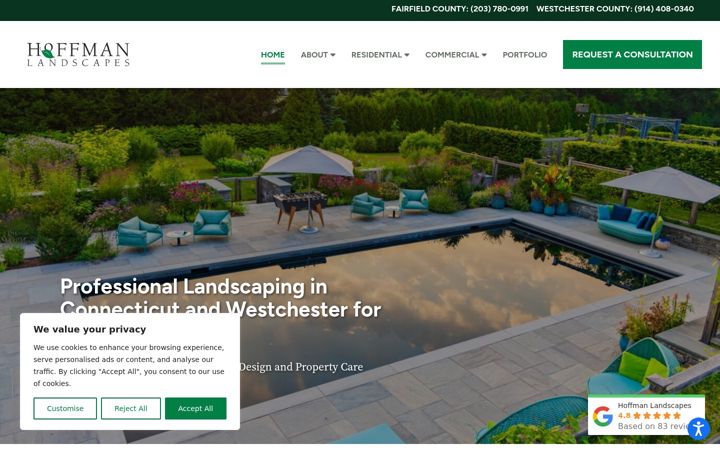 Screenshot of hoffmanlandscapes.com