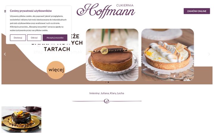 Screenshot of hoffmann-cukiernictwo.pl