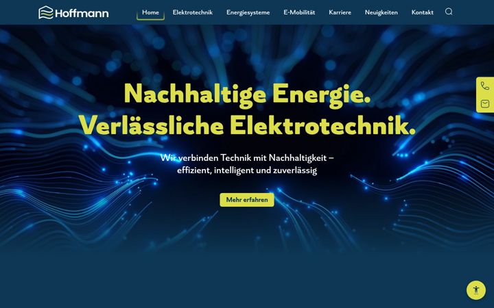 Screenshot of hoffmann-elektro-energiesysteme.de