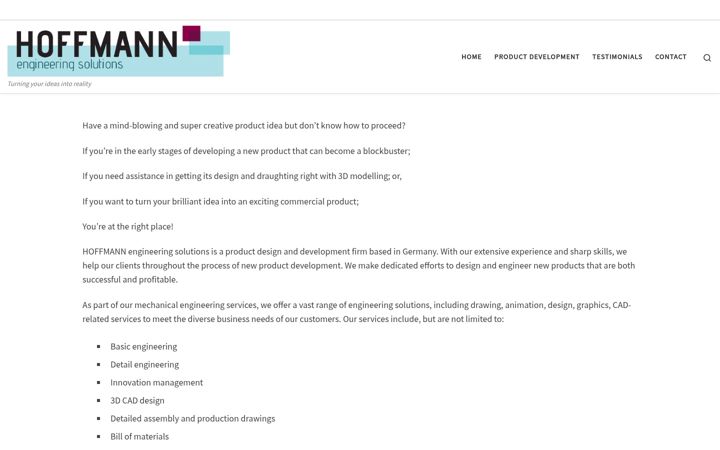 Screenshot of hoffmann-engineering-solutions.com