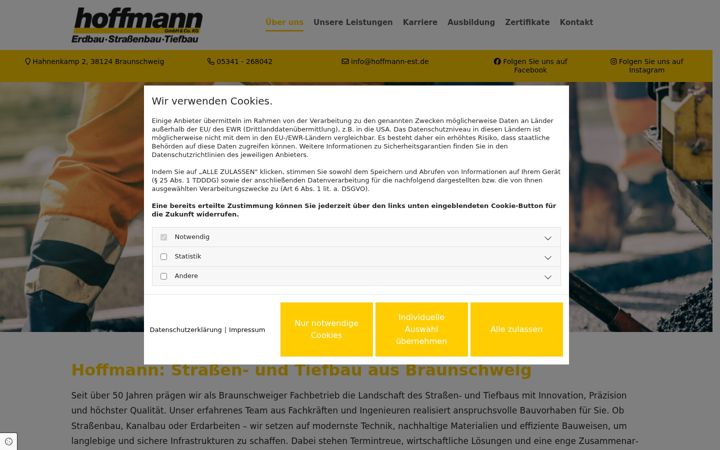 Screenshot of hoffmann-est.de