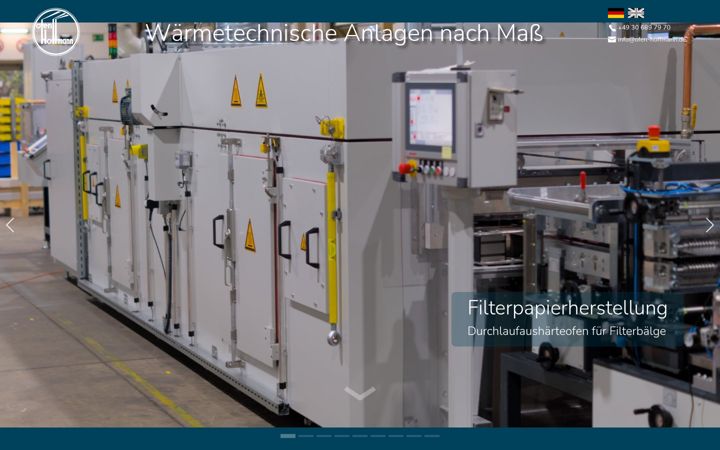 Screenshot of hoffmann-industrietechnik.de