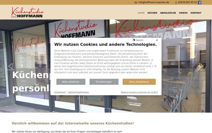 Screenshot of hoffmann-kuechen.de