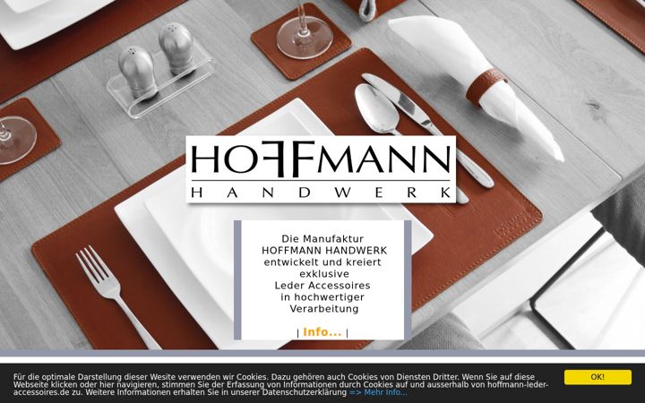 Screenshot of hoffmann-leder-accessoires.de