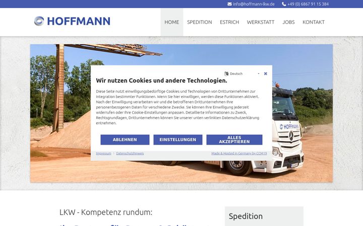 Screenshot of hoffmann-lkw.de