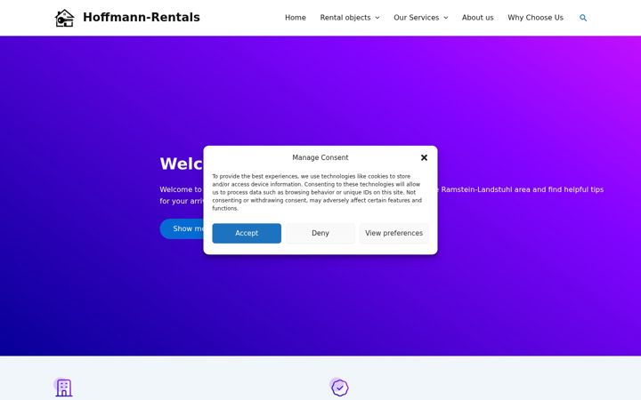 Screenshot of hoffmann-rentals.de