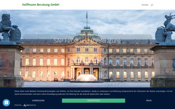 Screenshot of hoffmannberatung.de