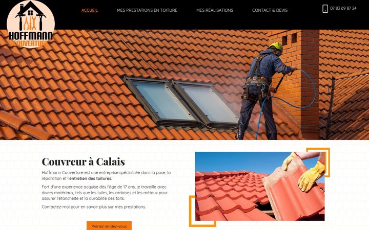 Screenshot of hoffmanncouverture.fr