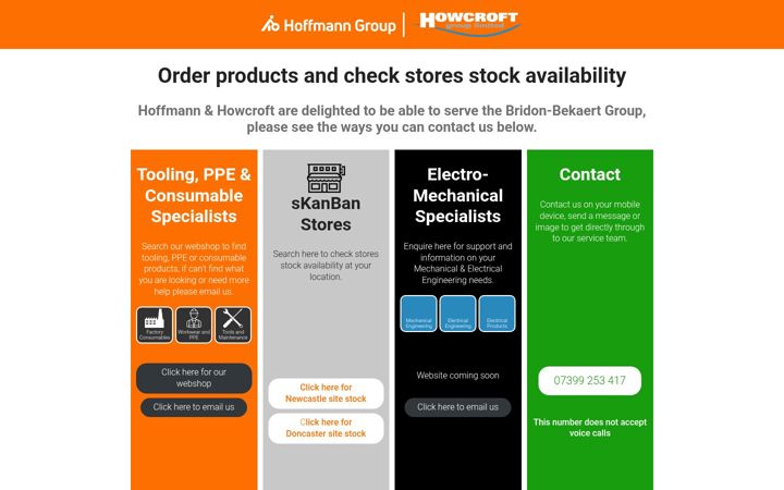 Screenshot of hoffmannhowcroft.co.uk