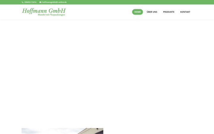 Screenshot of hoffmannverpackungen.eu