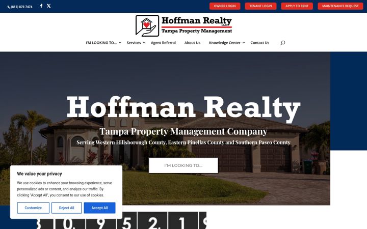 Screenshot of hoffmanrealty.com
