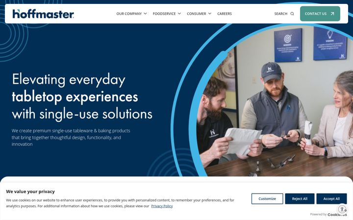 Screenshot of hoffmaster.com