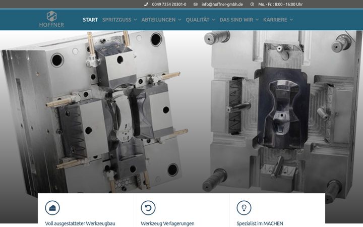 Screenshot of hoffner-gmbh.de