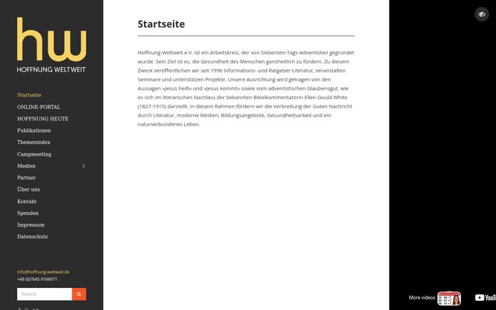 Screenshot of hoffnung-weltweit.de