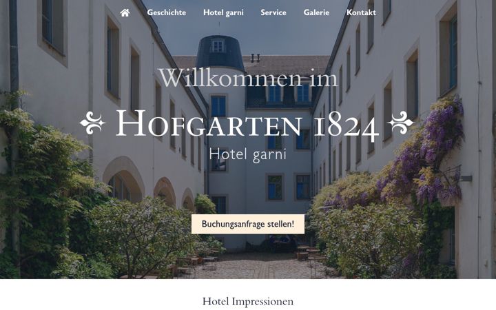 Screenshot of hofgarten1824.de