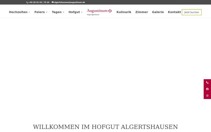 Skjámynd af hofgut-algertshausen.de