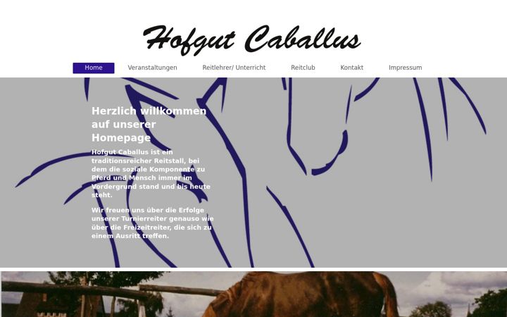 Screenshot of hofgut-caballus.de