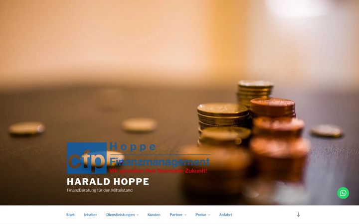 Screenshot of hofima.de